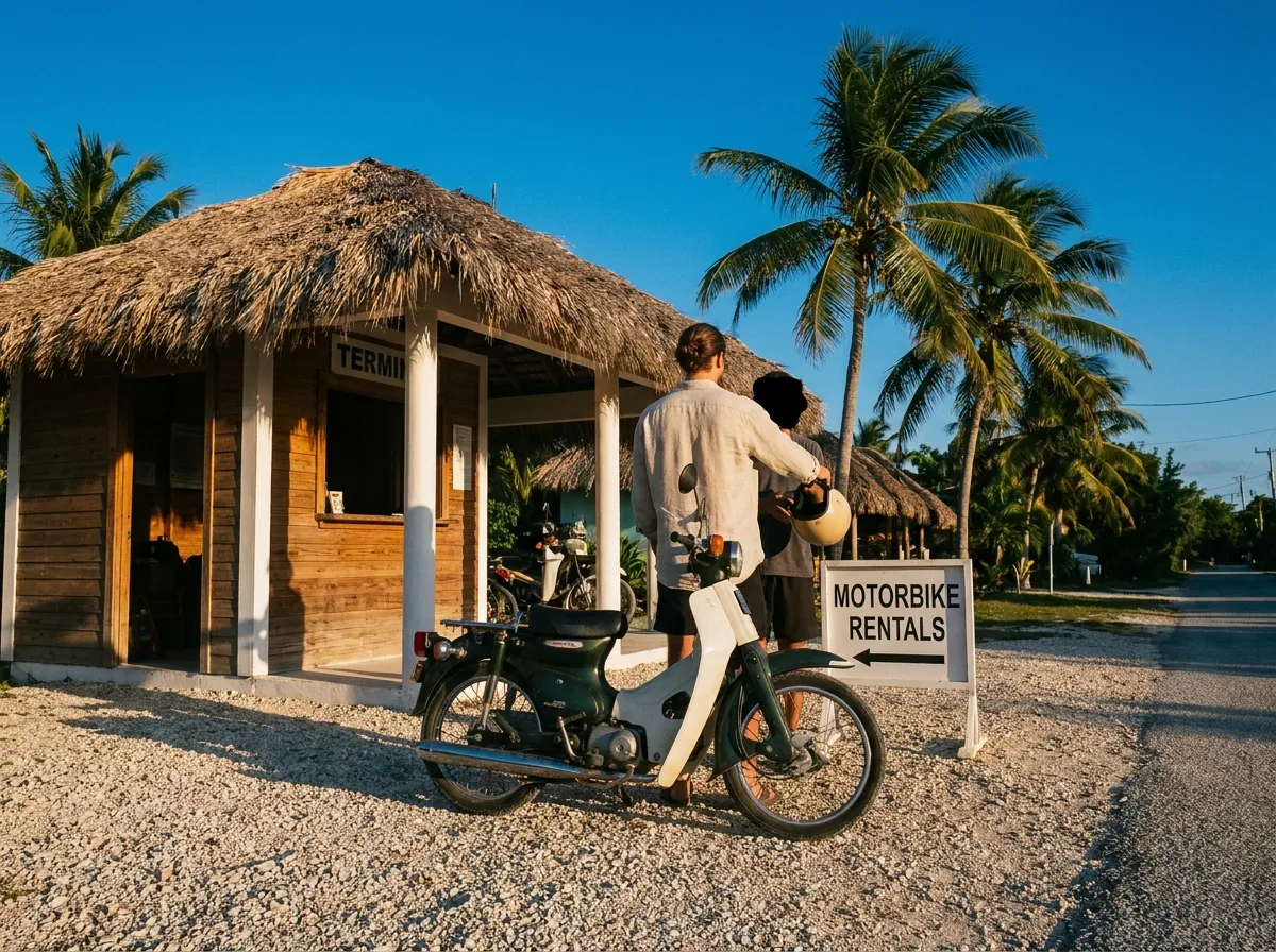 Giao xe máy tận sân bay Cỏ Ống cho khách du lịch Côn Đảo
